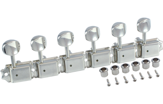 GOTOH Tuners, SD91, Vintage Style, staggered posts, Nickel