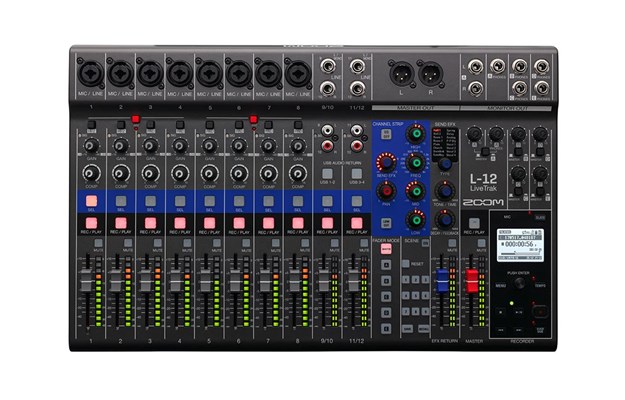 Zoom LiveTrak L-12 , 12 rása mixer