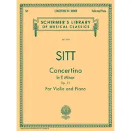 Sitt: Concertino in e-minor Op.31, fiðla og píanó