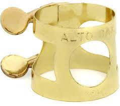 Ligature Alto Sax, alto sax klemma, gyllt