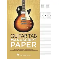 Nótnapappír, gítar , Tablature