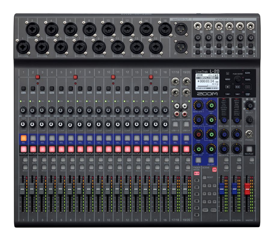 Zoom LiveTrak™ L-20 mixer
