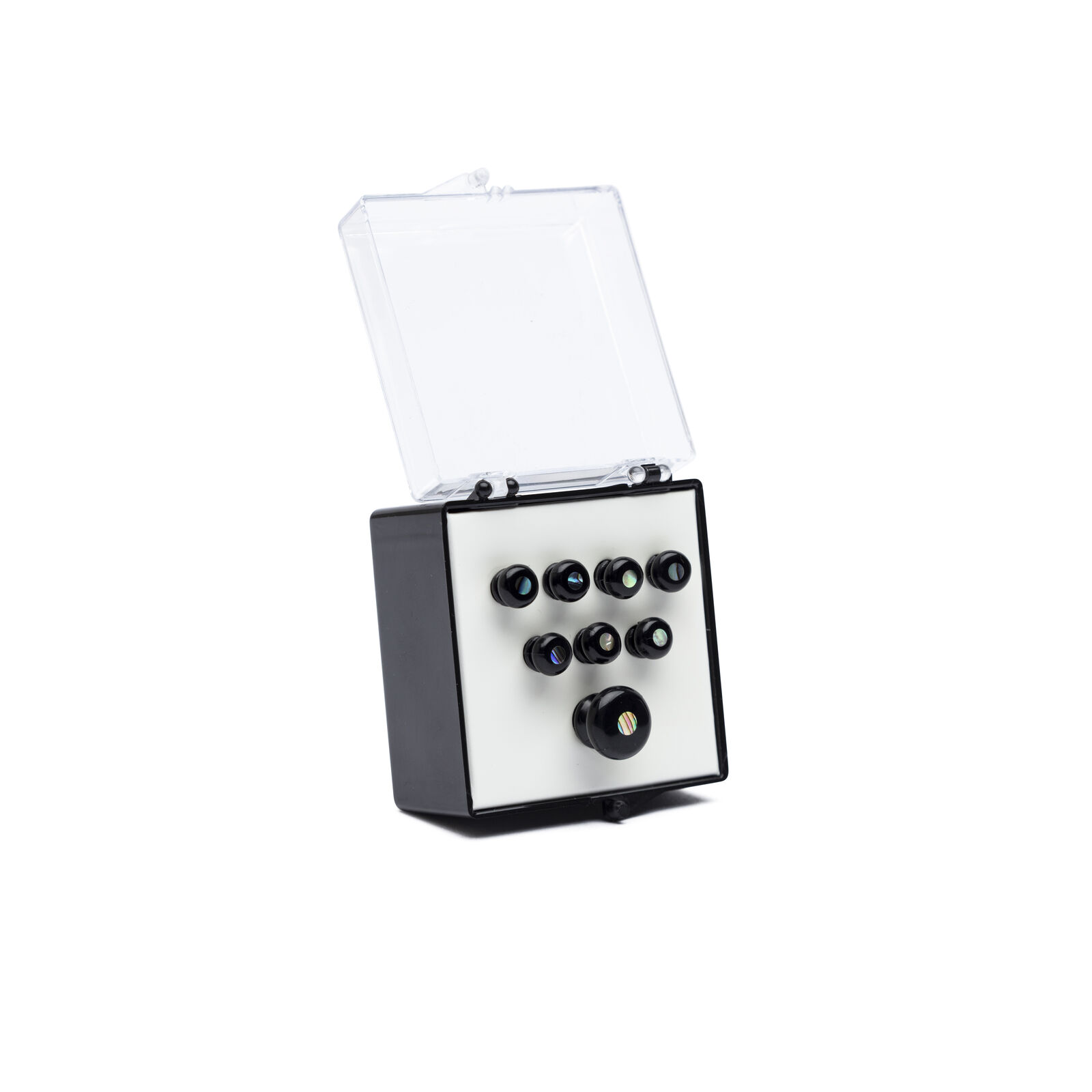 Martin Martin Pearl Inlaid Bridge & Endpins (Black)