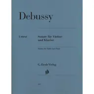 Debussy: Sonata For Violin And Piano In G Minor