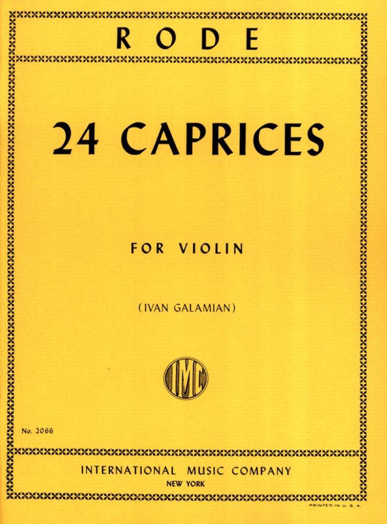 Rode: 24 Caprices for solo Violin