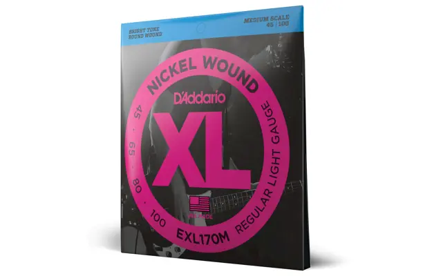 Daddario Regular Light Medium Scale Bass Strings, 45-100