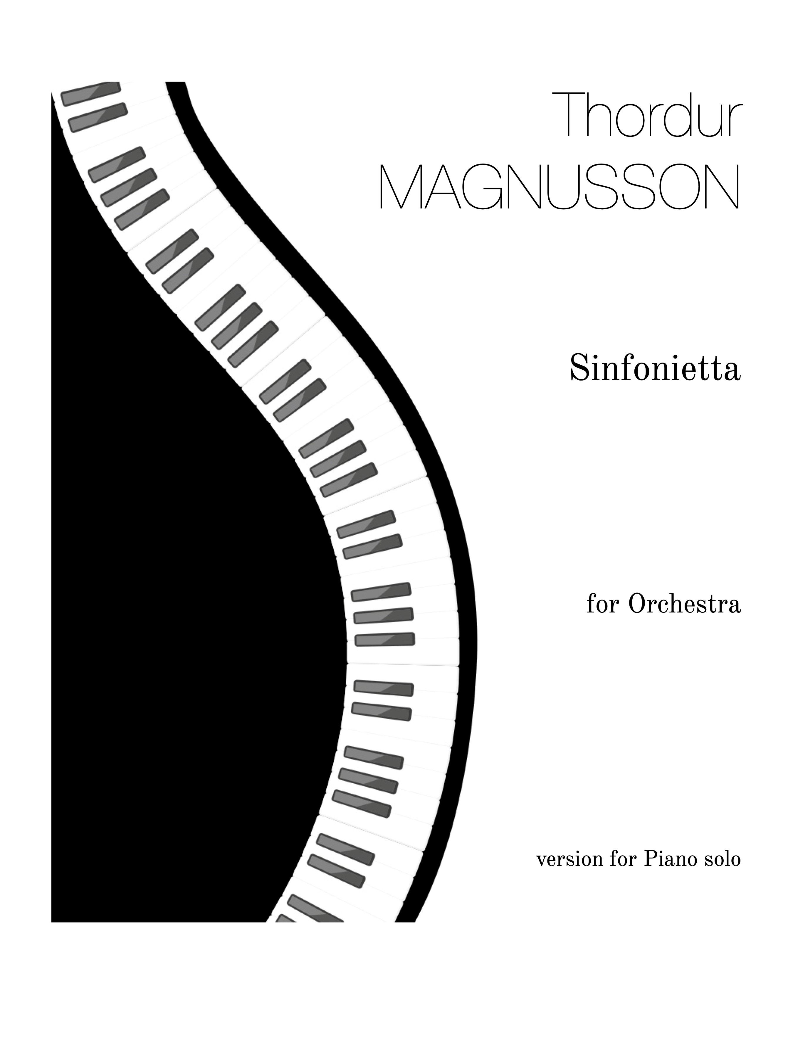 Sinfonietta fyrir hljómsveit,  píanóútgáfa