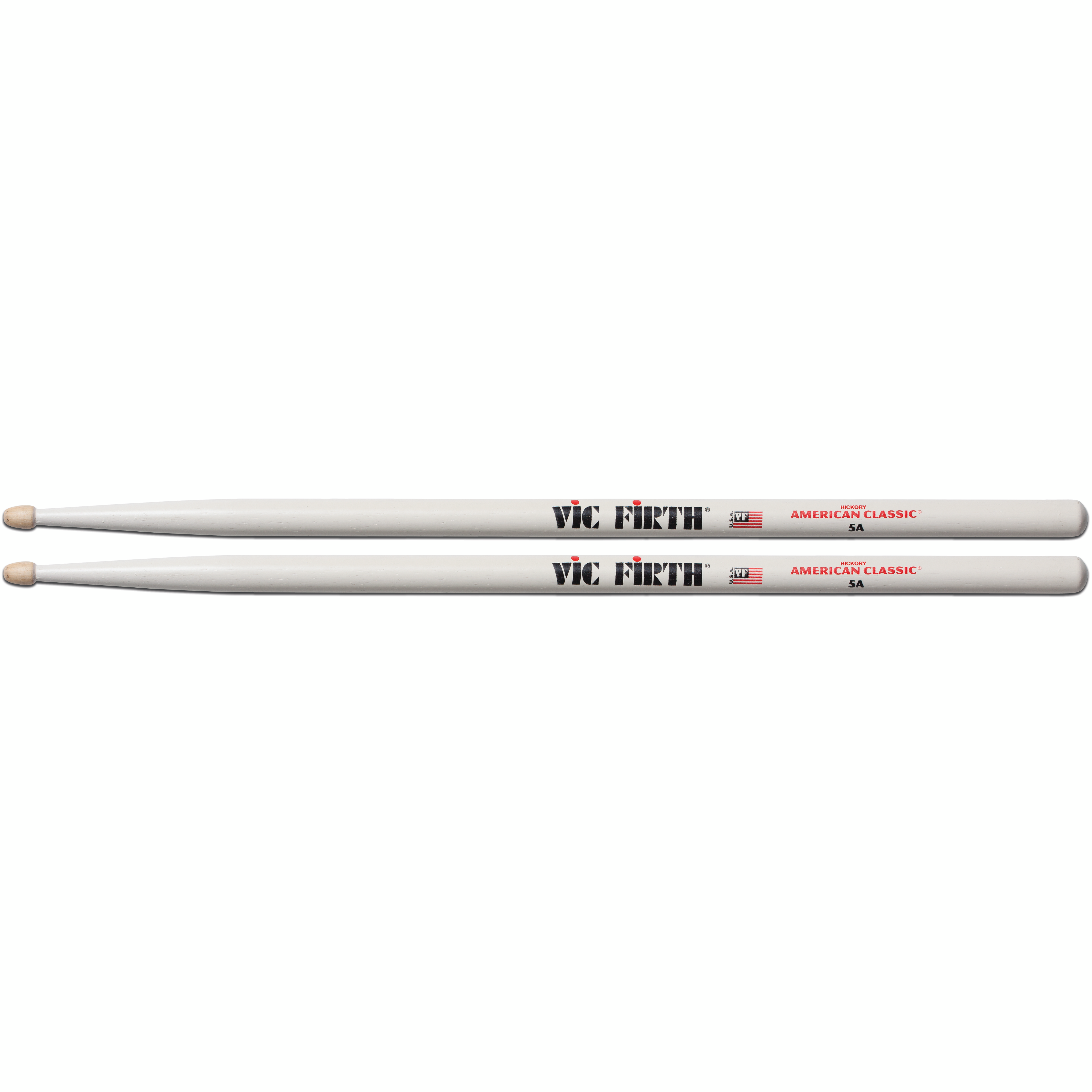 Vic Firth trommukjuðar 5A, White
