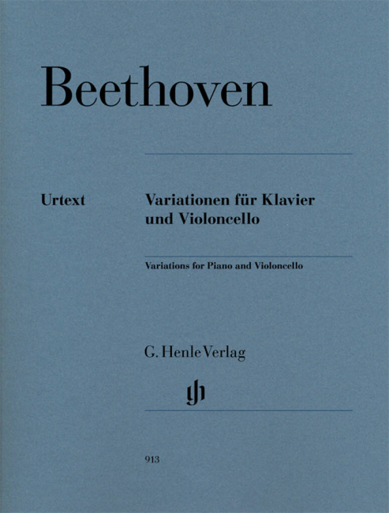 Beethoven: Variations For Piano & Violoncello Urtext