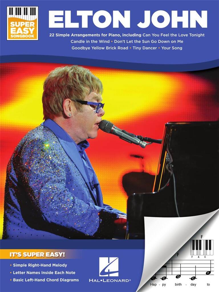 Elton John - Super Easy Songbook, píanó