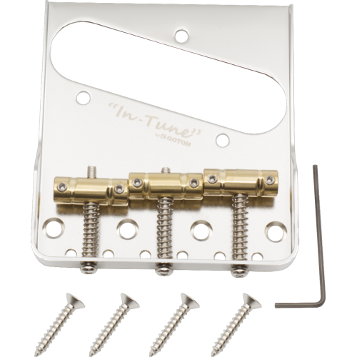 GOTOH Bridge, BS-TC1S, Vintage Tele, Cut-Down Sides, In-Tune Saddles, Nickel
