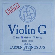 Larsen fiðlustrengur G, medium, silver