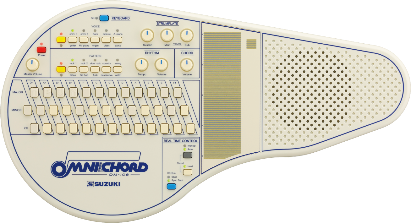 Suzuki Omnichord m/poka og spennubreyti